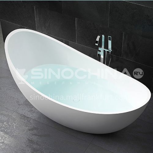 Artificial stone oval shape freestanding   artificial stone  bathtub 